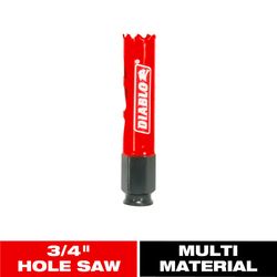 Diablo Snap-Lock Plus 3/4 in. Bi-Metal 2-3/8 in. L Hole Saw Arbor Included