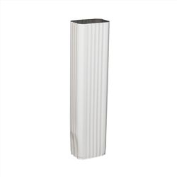 Amerimax 3 in. H X 4.25 in. W X 15 in. L White Aluminum K Downspout Extension