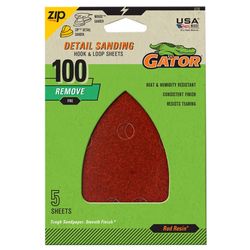 Gator Mouse 5 in. L X 5 in. W 100 Grit Zirconium Oxide Mouse Sandpaper 5 pk