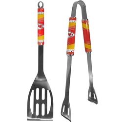 Siskiyou Sports NFL Stainless Steel Multicolored Grill Tool Set 2 pc