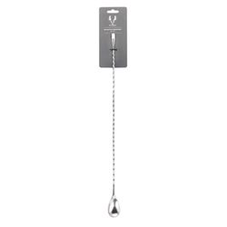 Viski Silver Stainless Steel Cocktail Spoons