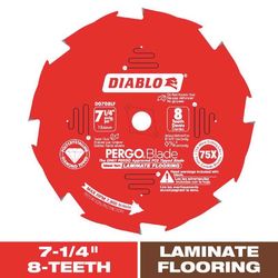 Diablo Pergo Blade 7-1/4 in. D X 5/8 in. Laminate Flooring PCD Circular Saw Blade 8 teeth 1 each