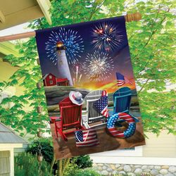 Briarwood Lane House Flag 40 in. H X 28 in. W