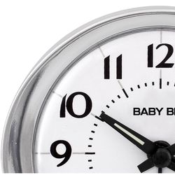 Westclox Baby Ben Silver Alarm Clock Analog Battery Operated