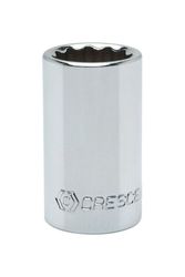 Crescent 7/16 in. S X 1/2 in. drive S SAE 12 Point Standard Socket 1 pc