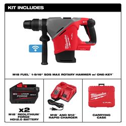 Milwaukee Cordless SDS-Max Rotary Hammer Kit Kit (Battery & Charger)