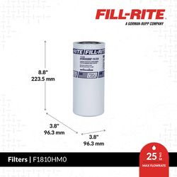 Fill-Rite Nickel Plated Hydrosorb Spin-On Filter 18 gpm