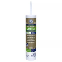 GE Advanced Clear Silicone 2 Gutter and Flashing Caulk Sealant 10.1 oz
