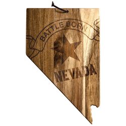 Totally Bamboo 10 in. L X 15.5 in. W X 0.6 in. Bamboo Nevada State Serving & Cutting Board 1 pk