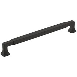Amerock Transitional Bar Cabinet Pull 8-13/16 in. Matte Black Black 1 pk