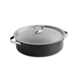 Nordic Ware Verde Aluminized Steel Braiser With Lid 12.8 in. Black