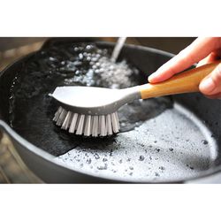 Full Circle Tenacious C 2.1 in. W Hard Bristle 5.6 in. Bamboo Handle Scrub Brush