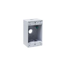 Bell Old Work 18.3 cu in Rectangle Aluminum 1 gang Weatherproof Box White