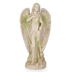 Alpine Fiberglass/Resin/Stone Beige/White 31 in. Statue