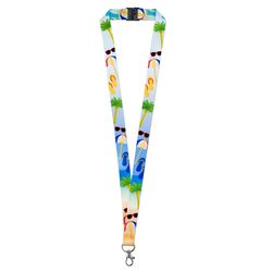 Lucky Line Nylon Blue/White/Yellow Lanyard