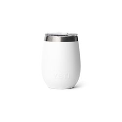 YETI Rambler 10 oz White BPA Free Ceramic Lined Wine Tumbler with MagSlider Lid