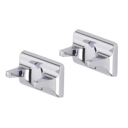 OakBrook Collection Chrome Silver Double Robe Hook