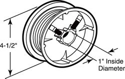 Prime-Line 25 in. L 265 lb Torsion Spring Cable Drum