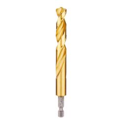 Milwaukee Shockwave 31/64 in. Titanium Red Helix Drill Bit Hex Shank 1 pc