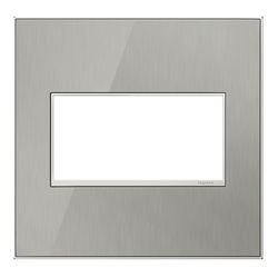 Legrand Adorne Metallic 2 gang Die-Cast Metal Toggle Screwless Wall Plate 1 each