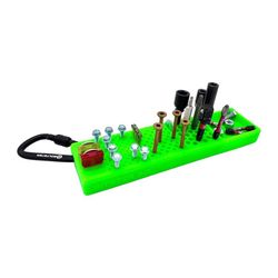 Boltster 2 in. W X 0.75 in. H Storage Organizer Silicone Green