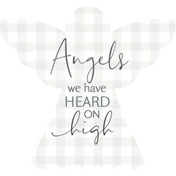 P. Graham Dunn Multicolored Angels We Have Heard on High Sign 3.25 in.