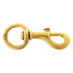 Campbell 3/4 in. D X 3-1/8 in. L Polished Bronze Bolt Snap 70 lb