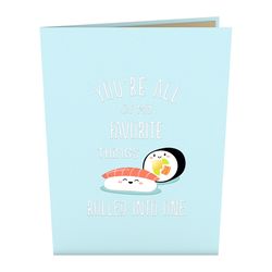 Lovepop Sushi Pop-Up Greeting Card
