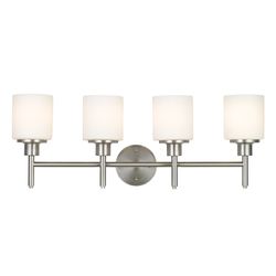 Design House Satin Nickel 4 lights Vanity Light Surface