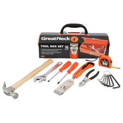 GreatNeck Tool Box Set 16 pc