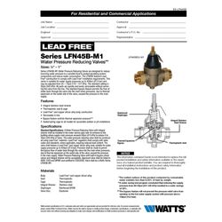 Watts 1 in. Female Threaded Union Bronze Water Pressure Reducing Valve 1 in. FNPT 1 pk