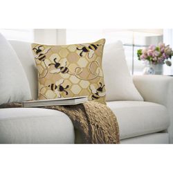 Liora Manne Multicolored Marina Olefin Throw Pillow 18 in. H X 7 in. W X 18 in. L