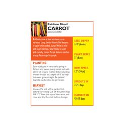 Lake Valley Seed Carrot Rainbow Hybrid Seeds