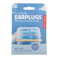 Kikkerland Blue/White Earplugs