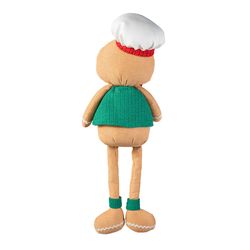 Glitzhome Multicolored Gingerbreadman Shelf Sitter Table Decor 25 in.