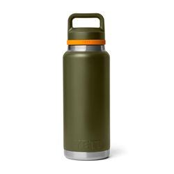 YETI Rambler 36 oz King Crab Orange/Olive BPA Free Bottle with Chug Cap