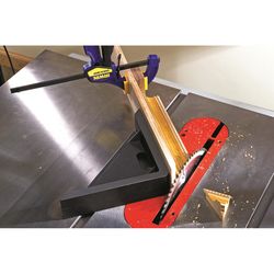 Rockler 10-3/8 in. L X 5-1/2 in. W 45 Degree Miter Sled Black 1 pc