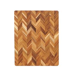 TeakHaus 18 in. L X 14 in. W X 1.5 in. Teak Wood Cutting Board