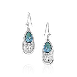 Montana Silversmiths Women's Pointed Path Turquoise Earrings