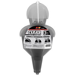 Wilmar Clear Polypropylene Funnel Set