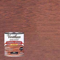 Varathane Semi-Gloss Red Mahogany Oil-Based Oil Modified Urethane One-Step Stain/Poly 1 qt