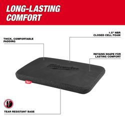 Milwaukee 18.4 in. L X 12.9 in. W Kneeling Pad Black