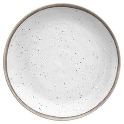 Tarhong Gray/White Melamine Kiln Dinner Plate 1 each