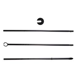 Belle Luci LED Patio Light Pole String Light Hanging Kit 108 in.