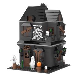 Ace Haunted House Block Set Black/Gray 559 pc