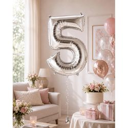 Anagram Balloons Number 5 Foil Balloon 1 pk