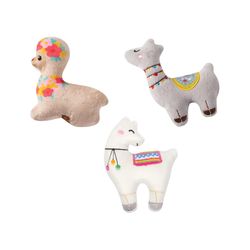 Pet Shop by Fringe Studio Assorted Llama Love You Forever Dog Toy 3 pk