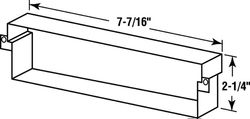 Prime-Line 7.5 in. W X 2.25 in. H Satin Nickel Mail Slot Sleeve
