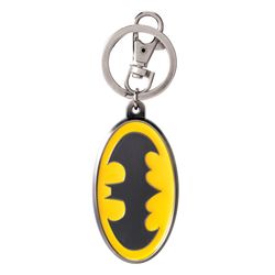 Monogram Batman Key Ring Pewter