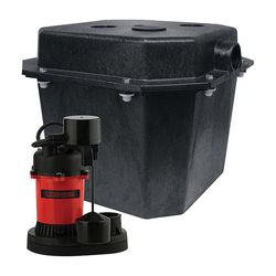 Red Lion 1/3 HP 3200 gph Thermoplastic Vertical Float Switch AC Sump Pump 8 ft³